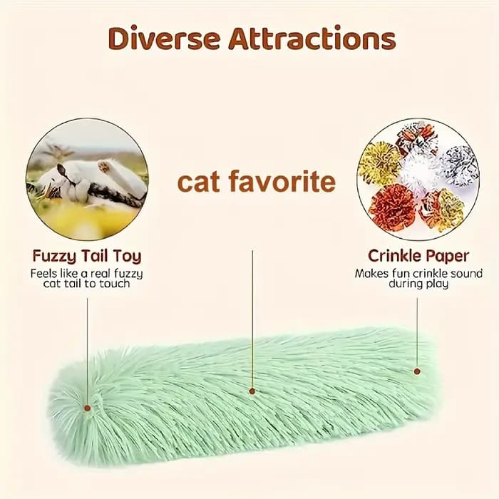 1 jouet à frapper pour chat de type Sandy Cat pour chats d'intérieur - Favorise le mouvement et l'agréable activité ludique