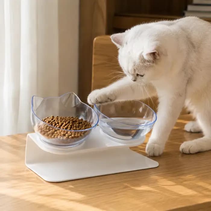 Bol orthopédique incliné à 15 degrés pour chat
