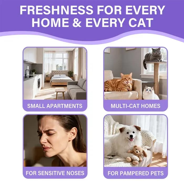 Désodorisant pour litière pour chat