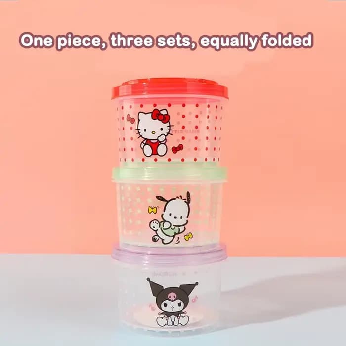 Conteneur alimentaire empilable pour chaton mignon