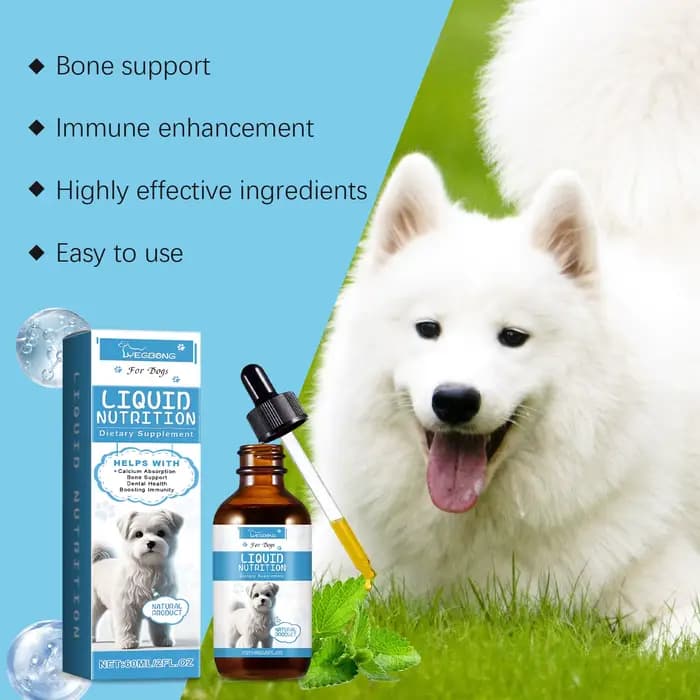 Gouttes de supplément de vitamines pour animaux de compagnie