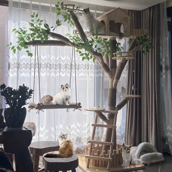 Arbre de simulation d'intérieur pour chat