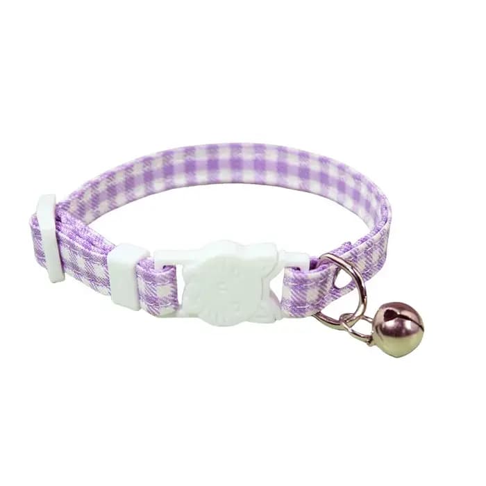 Collier élastique réglable pour chat avec clochette
