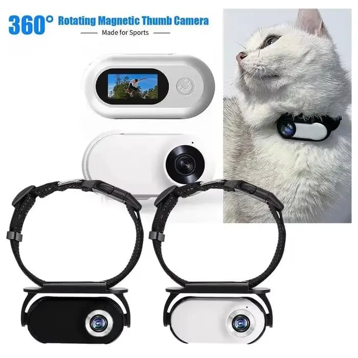 Caméra pour animaux de compagnie à rotation 360°
