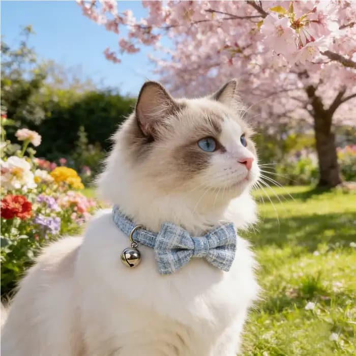 Colliers pour chats Sucado à dégagement rapide avec joli nœud et clochette