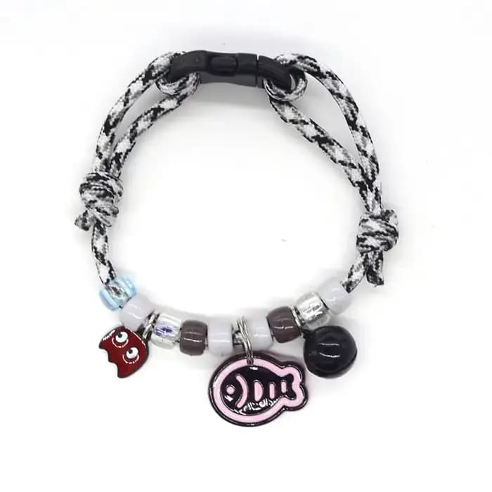 Collier tressé coloré pour animaux de compagnie