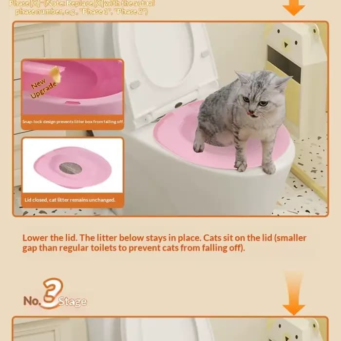 Meilleur kit d'apprentissage de la propreté pour chat en plastique