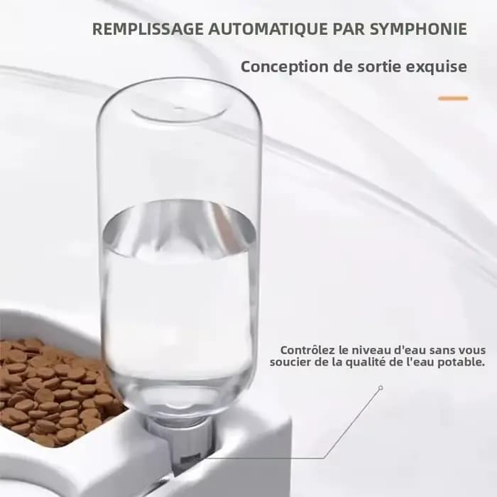 Bol pour chien et chat - Ensemble de distributeurs de nourriture et de bols pour animaux de compagnie