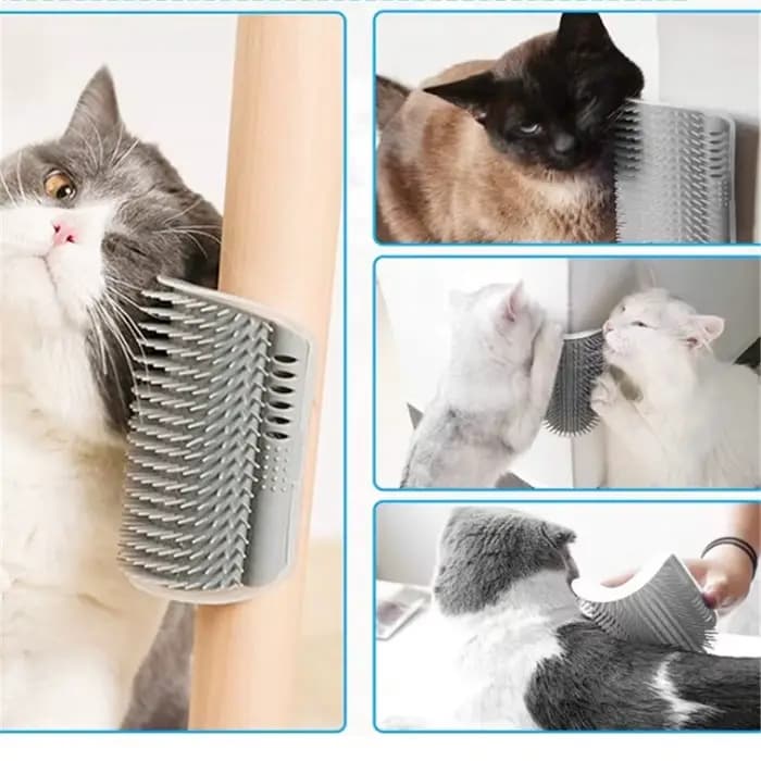 Brosse d'angle massante pour chats