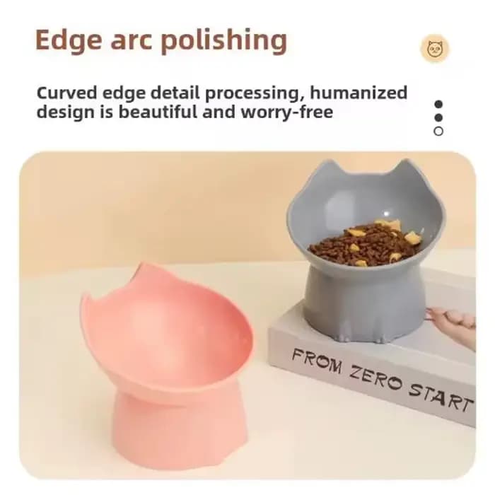 Nouveau bol pour chat avec longues oreilles et bol pour pieds hauts avec protection du cou