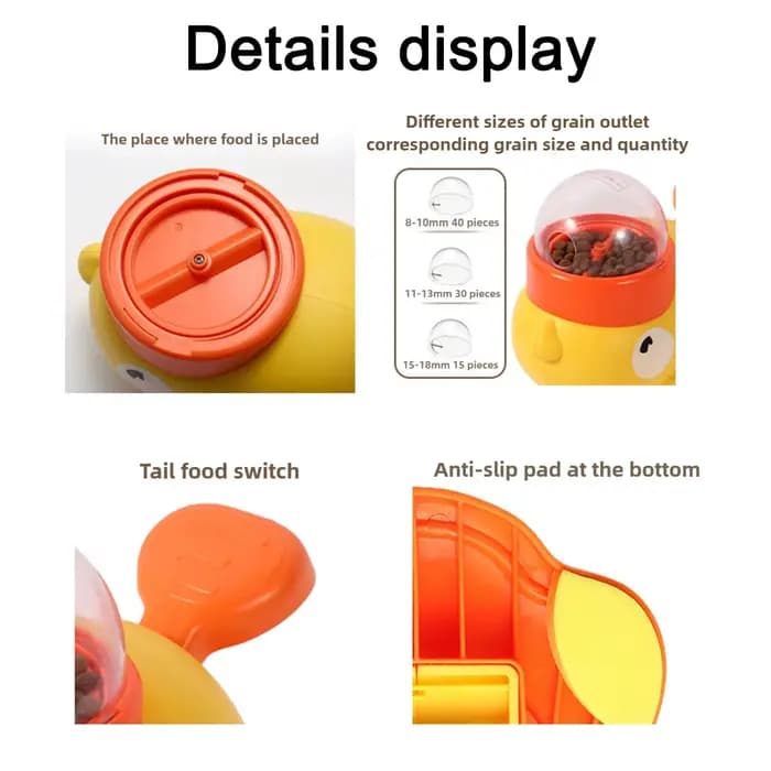 Gamelle interactive anti-glouton pour animaux de compagnie