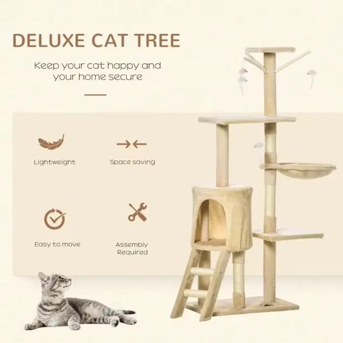 Arbre à chat adapté aux jouets pour animaux de compagnie