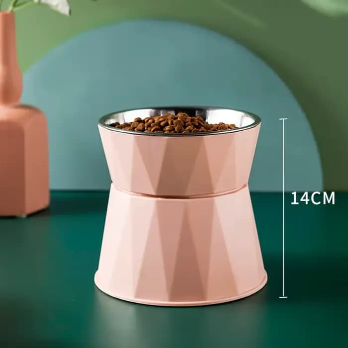 Filles à Pied Haut en Acier Inoxydable pour Chat et Chien