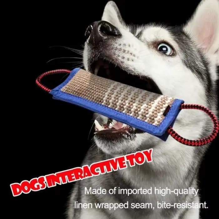 Jouet de traction pour chien en jute
