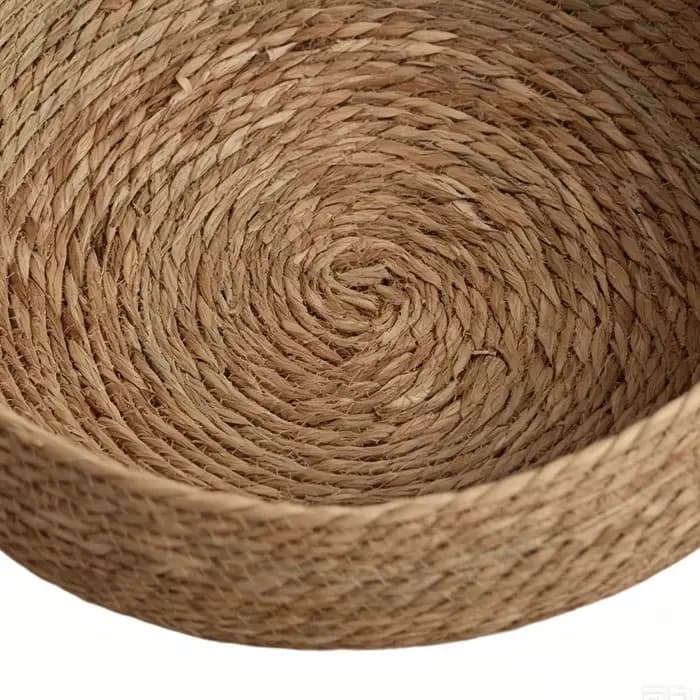 Panier pour chat en rotin respirant