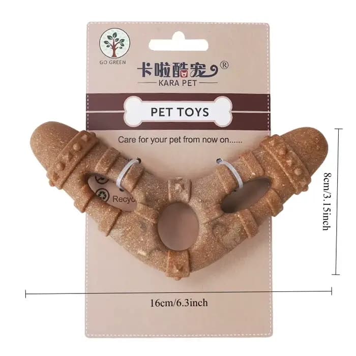 Jouet pour chien, bâton de dentition en forme d'os