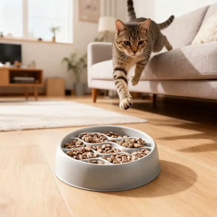 Bol de nourriture lente pour chien et chat