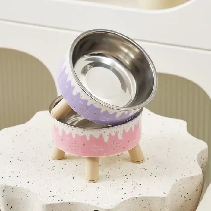 Bol pour animaux de compagnie en forme de crème glacée