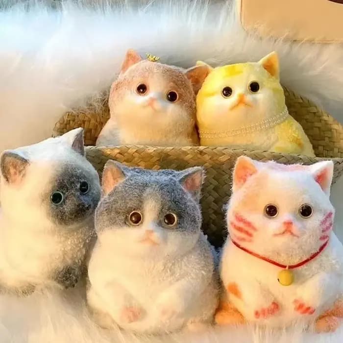Peluche chat animal mignon