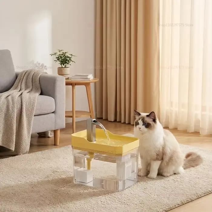 Fontaine à eau pour chat avec filtre automatique