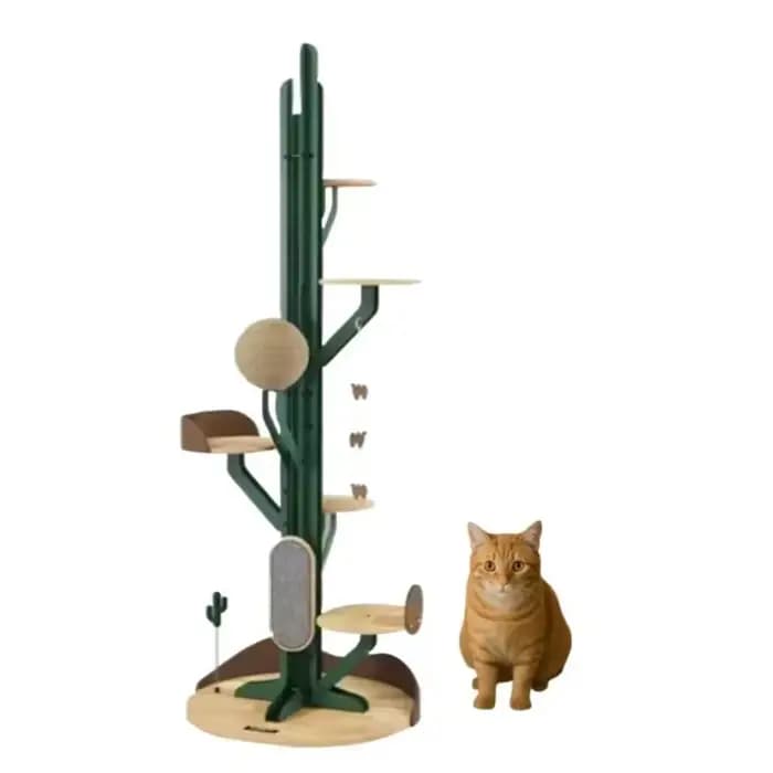 Arbre à chat en forme de cactus