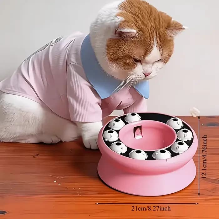 Jouet Distributeur Interactif de Friandises pour Chat