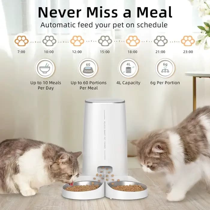 Mangeoire automatique intelligente pour animaux de compagnie