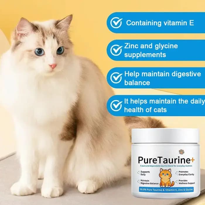 Complément alimentaire en poudre de taurine pour chats