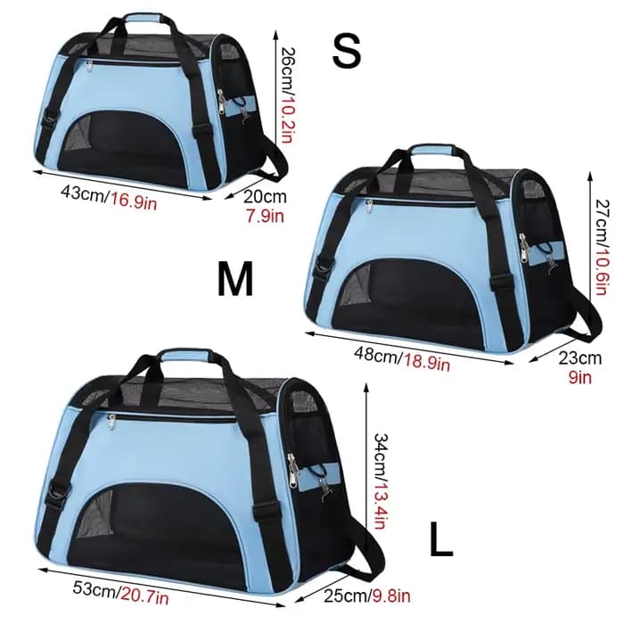 Sac de voyage pour animaux de compagnie, approuvé par les compagnies aériennes, sac de transport pour animaux de compagnie, adapté aux petits chiens, chats et chiots, petits animaux