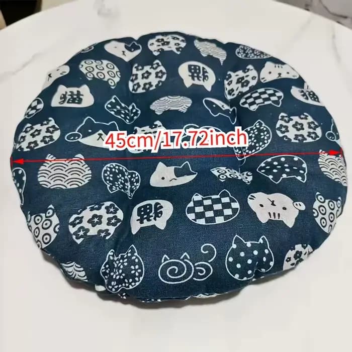 Panier-lit pour chat en rotin tressé avec coussin moelleux
