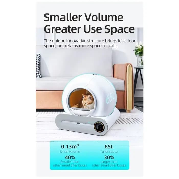 Bac à litière pour chat autonettoyant extra large