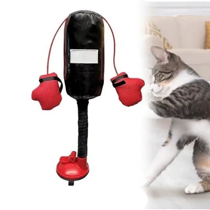 Sac de boxe de dessin animé pour chat