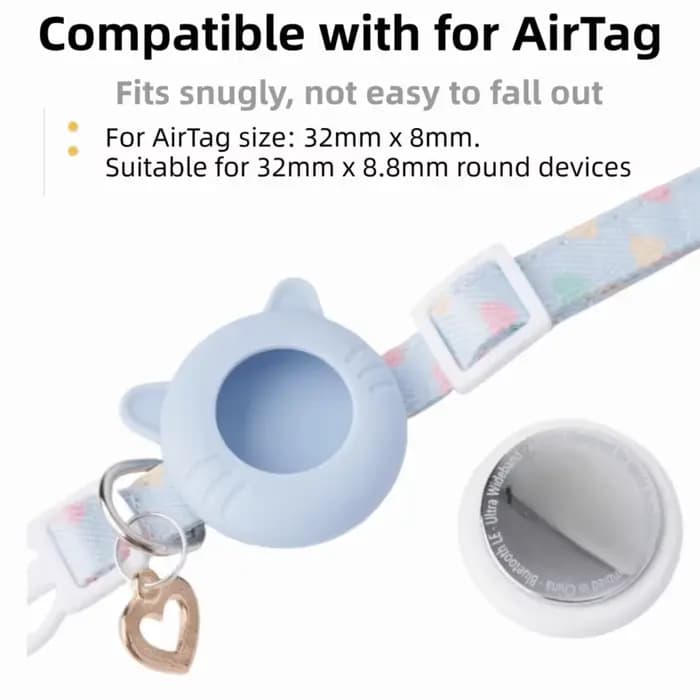 Collier de suivi réglable pour chat