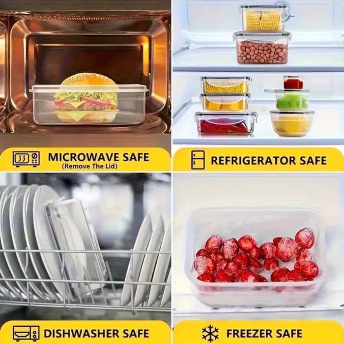 Récipients alimentaires hermétiques sans BPA