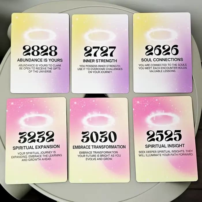 Cartes Oracle Numéros d'Anges pour Recevoir une Guidance Divine