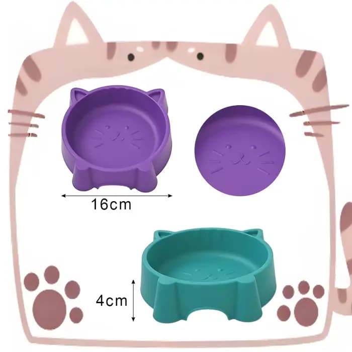 Bol pour animaux de compagnie avec oreilles de chat