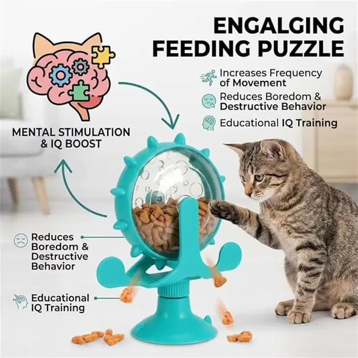 Jouet distributeur de friandises pour chat et chien