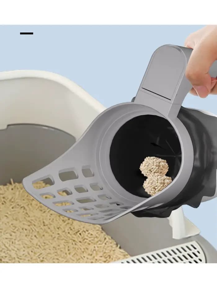Cuillère à litière pour chat de grande capacité, conception sans contact, facile à nettoyer, adaptée à une utilisation intérieure/extérieure, soins pour animaux de compagnie, fournitures pour animaux