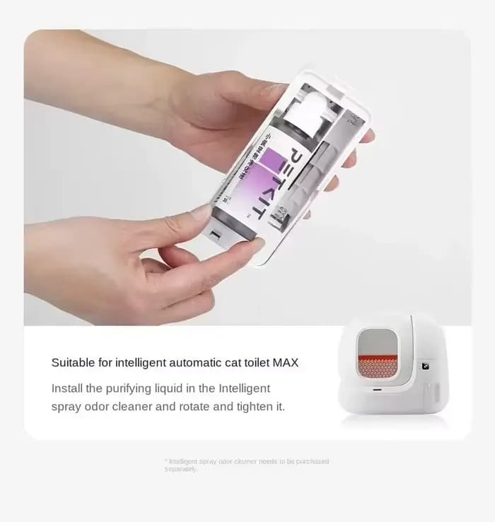 Litière automatique autonettoyante PETKIT avec liquide purifiant