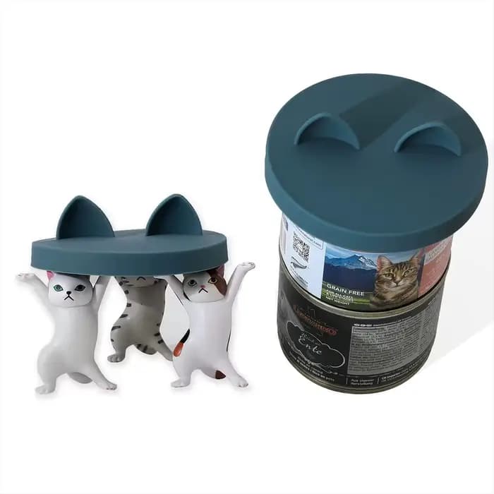 Couvercle en silicone pour boîte de conserve pour chat