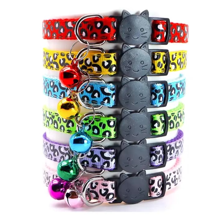 Collier pour animaux de compagnie imprimé léopard Vintage pour chats et chiens