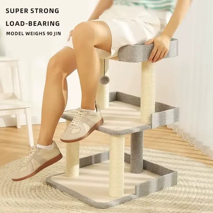 HOOPET Arbre à chat, Tour à chat avec structure intégrée