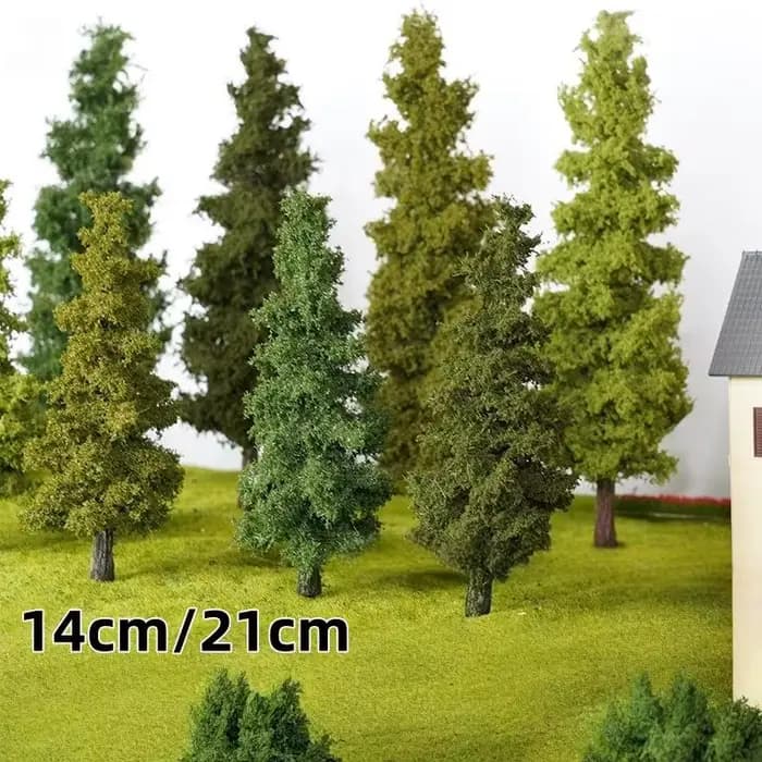 〔R〕Ensemble de piniers miniatures de 14-21 cm : Arbres réalistes pour diorama