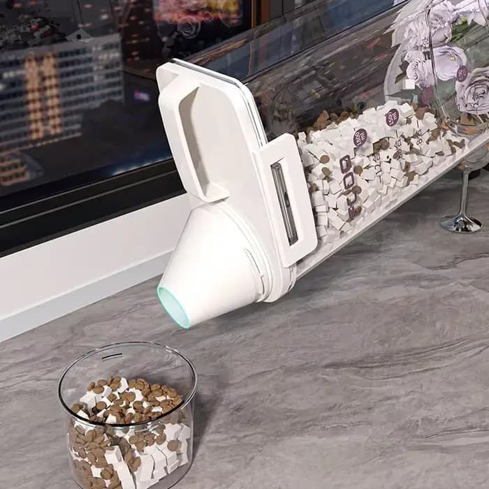 Boîte de rangement scellée pour aliments pour animaux de compagnie, conservation sous vide, précieuse, résistante à l'humidité et déshumidifiante, convient aux chiens et aux chats, E27