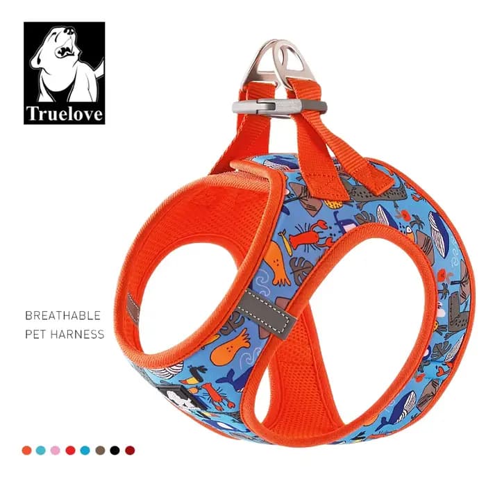 Truelove harnais pour animaux de compagnie maille d'air souple gilet réfléchissant réglable