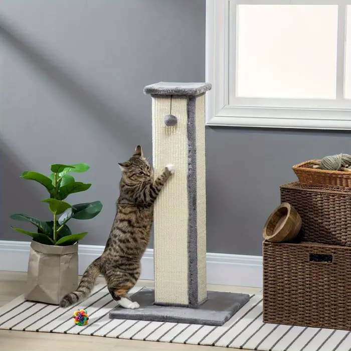 Poste à gratter en Sisal pour chat de 32 pouces de haut