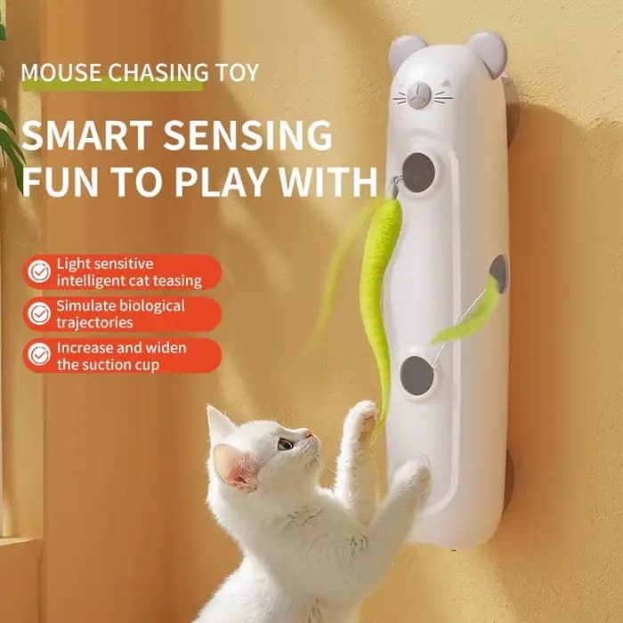 Jouet électrique mobile pour chat Caterpillar