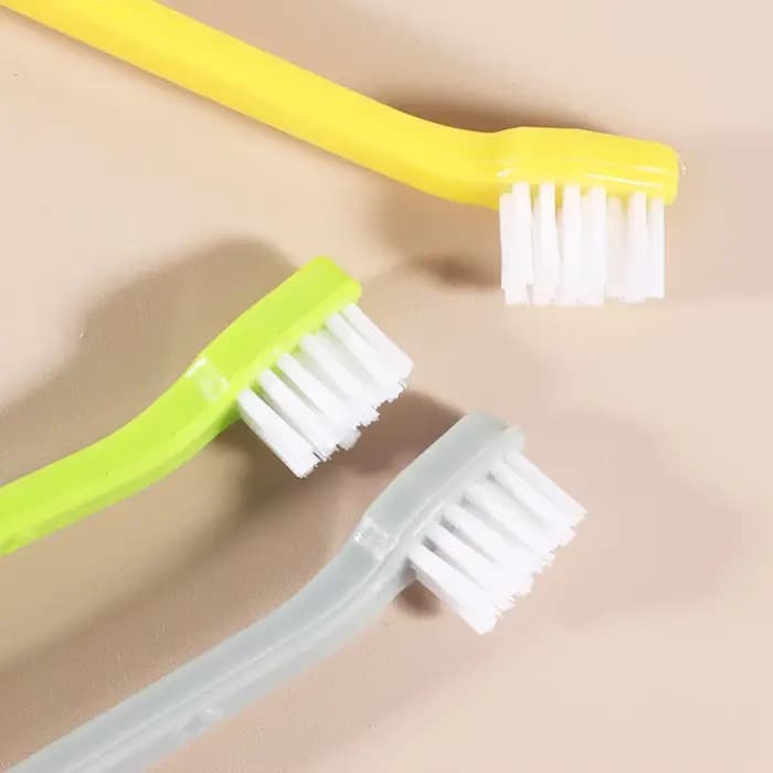 Brosse à dents à Double tête pour chien
