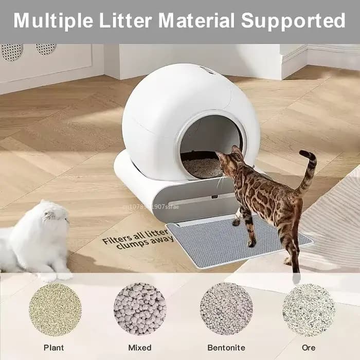 Bac à litière autonettoyant automatique pour chat