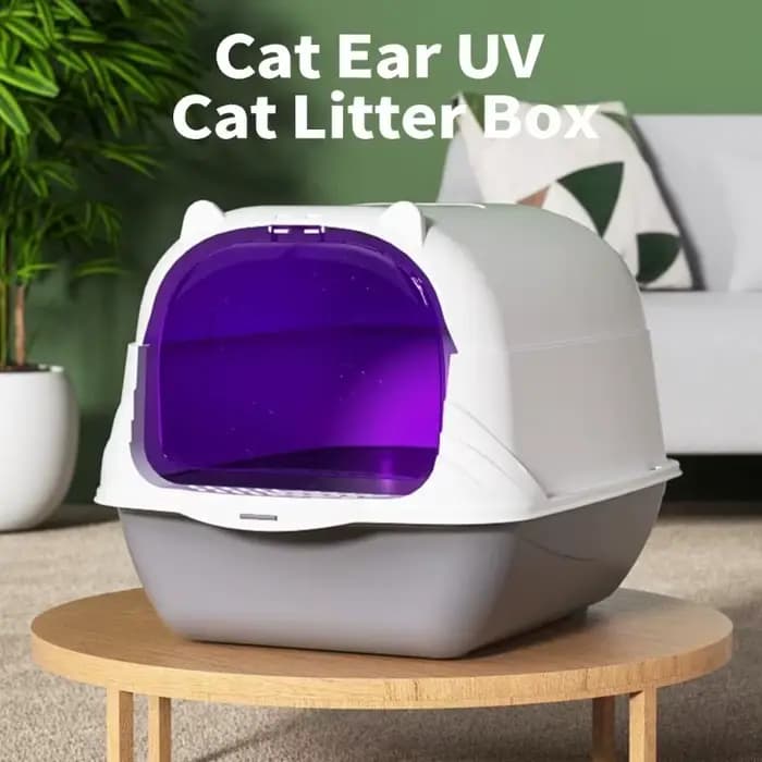 Bac à litière fermé Large pour chats
